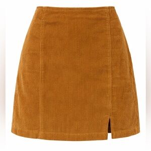 PacSun Brown Camel Tan Corduroy Mini Skirt, Size S